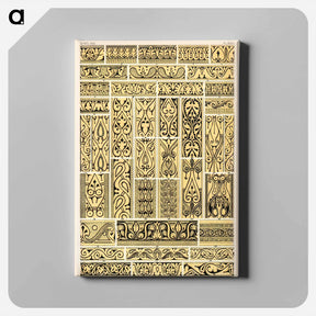 アートパネル-Grammar of Ornament Illustration
 - 装飾の文法 Canvas.