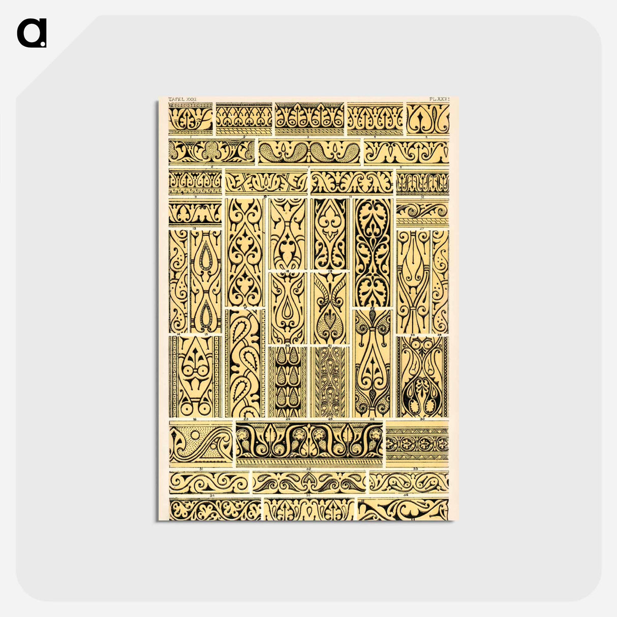 アートポストカード-Grammar of Ornament Illustration
 - 装飾の文法 Postcard.