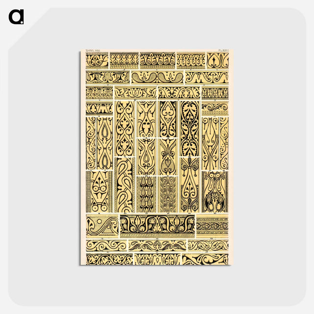 アートポストカード-Grammar of Ornament Illustration
 - 装飾の文法 Postcard.