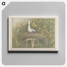 アートパネル-Ooievaar in nest - テオ ヴァン ホイテマ Canvas.