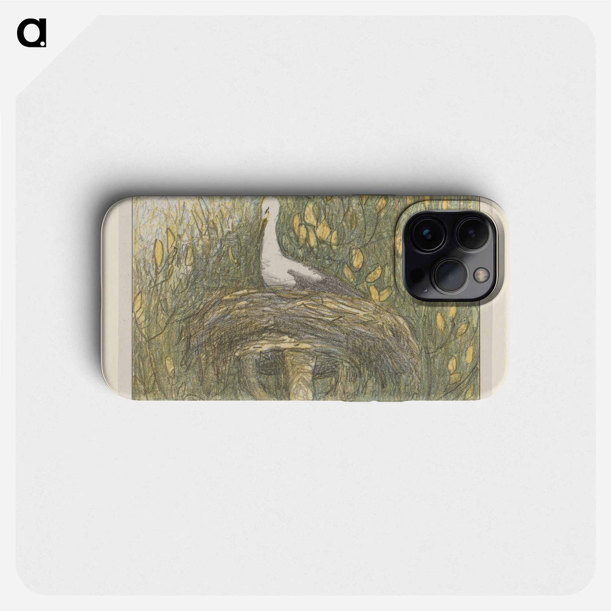 Ooievaar in nest - Theo van Hoytema Phone Case.