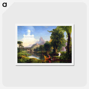 アートポストカード-The Voyage of Life: Youth - トーマス コール Postcard.