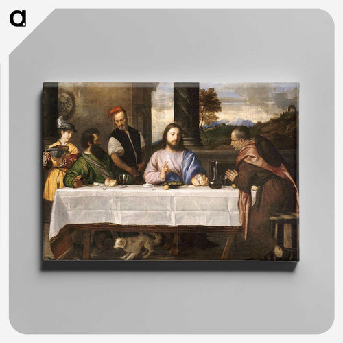 Supper at Emmaus - ティツィアーノ ヴェチェッリオ Canvas.