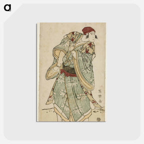 アートポストカード-Ichikawa Yaozō III as the sparrow-seller Yasukata, actually Chūzō Sanekata - 東洲斎 写楽 Postcard.