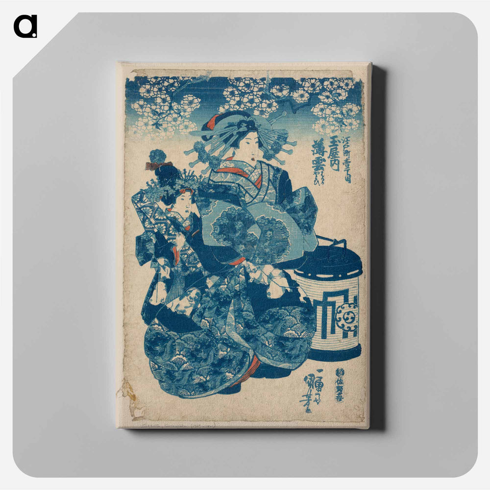 Tamaya uchi Usugumo - 歌川 国芳 Canvas.