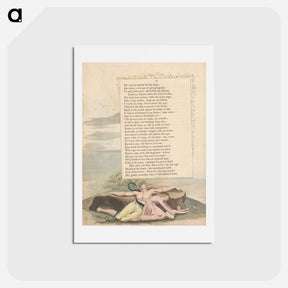 アートポストカード-Young's Night Thoughts, Page 12 - ウィリアム ブレイク Postcard.