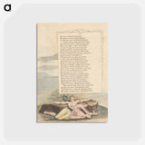 アートポストカード-Young's Night Thoughts, Page 12 - ウィリアム ブレイク Postcard.