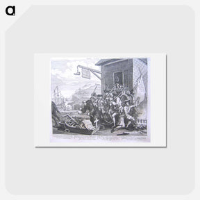 アートポストカード-The Invasion, France - ウィリアム ホガース Postcard.