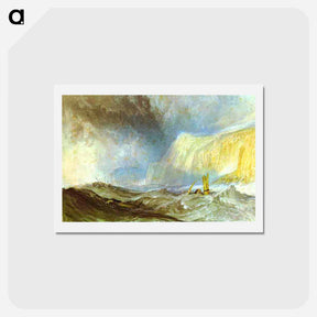 アートポストカード-Shipwreck off Hastings - ウィリアム ターナー Postcard.
