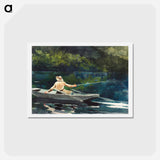 アートポストカード-Casting, Number Two - ウィンスロー ホーマー Postcard.