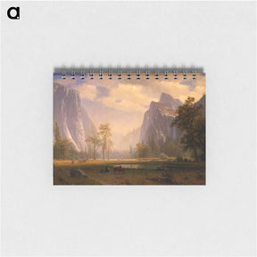 アートメモ帳-Looking Up The Yosemite Valley - アルバート ビアスタット Memo.