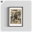 アートポスター-Lady on Horseback and Landsknecht - アルブレヒト デューラー Poster.