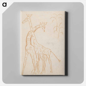 アートパネル-Giraffes - アーノルド ピーター ワイズ クビンチャン Canvas.