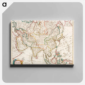 アートパネル-Map of Asia
 - 大英図書館 Canvas.