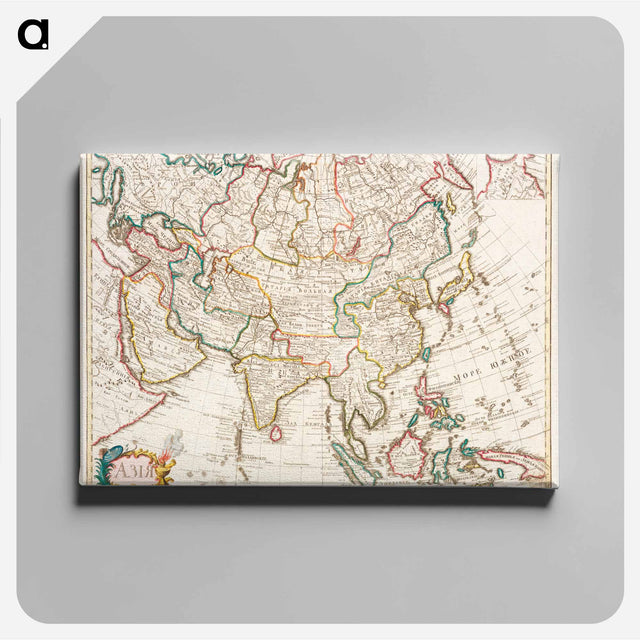 アートパネル-Map of Asia
 - 大英図書館 Canvas.