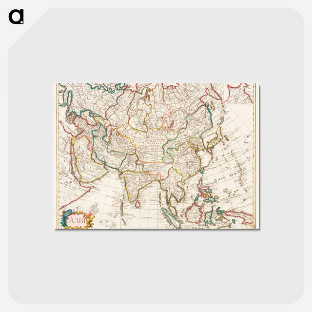 アートポストカード-Map of Asia
 - 大英図書館 Postcard.
