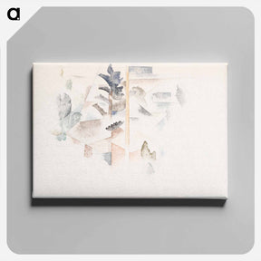 アートパネル-Bermuda: Trees and Architecture - チャールズ デムス Canvas.