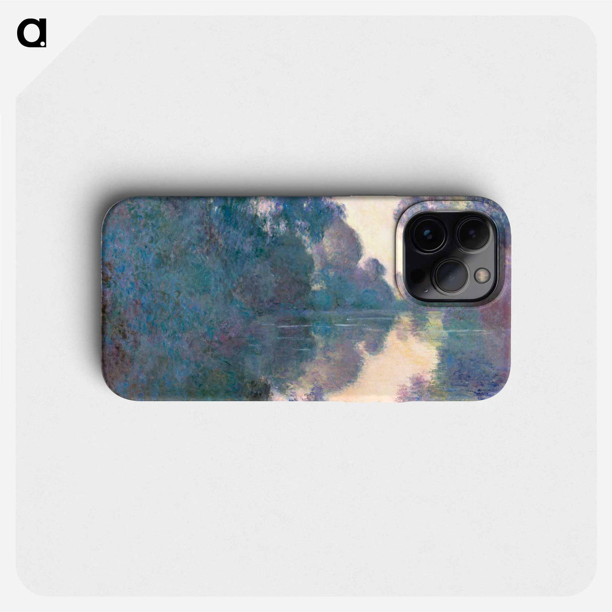 Morning on the Seine near Giverny - クロード モネ Phone Case.