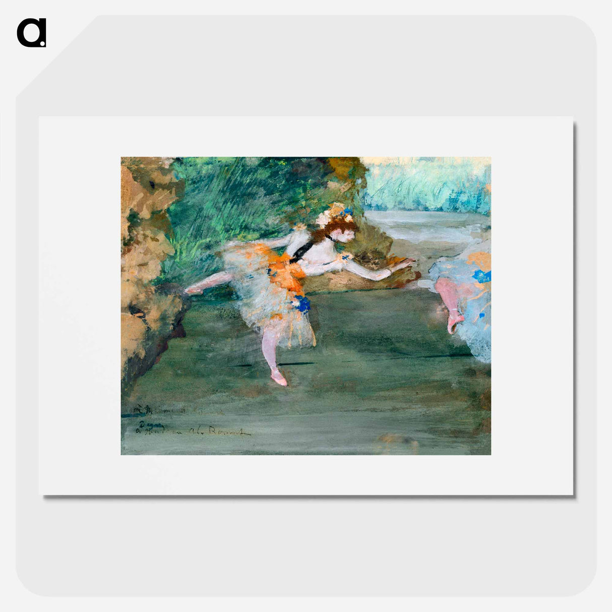 Dancer Onstage - Edgar Degas Poster.