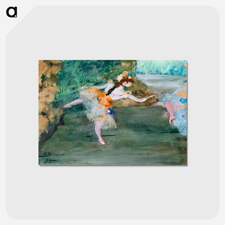 アートポストカード-Dancer Onstage - エドガー ドガ Postcard.