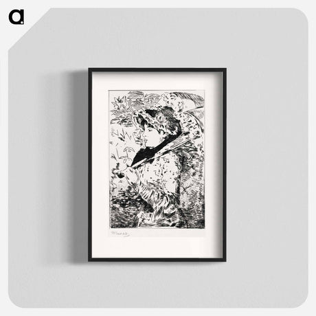 アートポスター-Jeanne: Spring - エドゥアール マネ Poster.