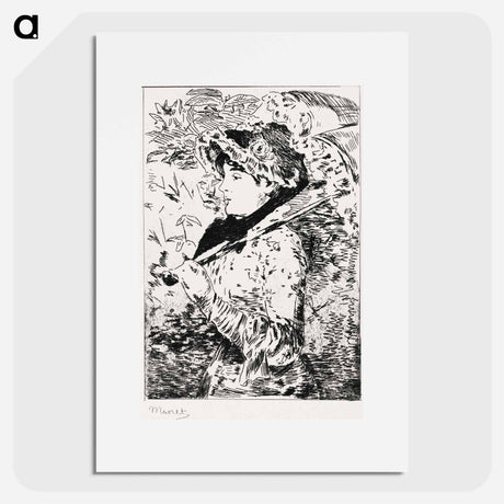 アートポスター-Jeanne: Spring - エドゥアール マネ Poster.