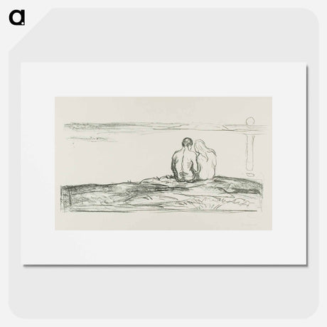 アートポスター-Moonrise - エドヴァルド ムンク Poster.