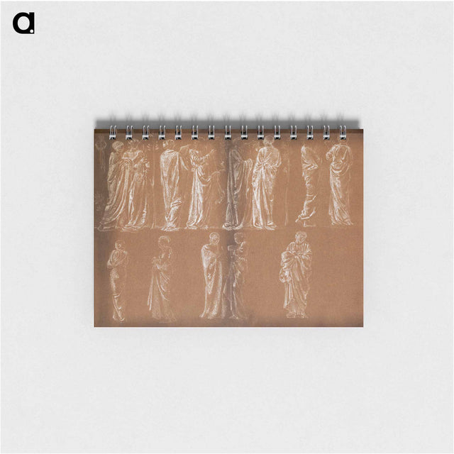 アートメモ帳-Female - Thirteen Drapery Studies - エドワード バーン ジョーンズ Memo.