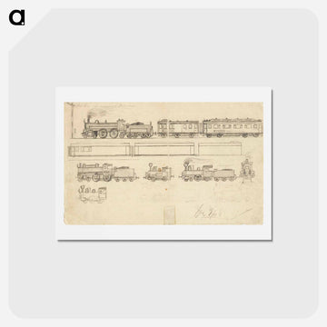 Railways - エゴン シーレ Postcard.