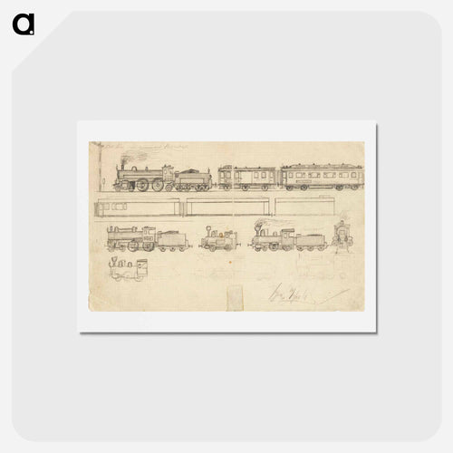 Railways - Egon Schiele Postcard.