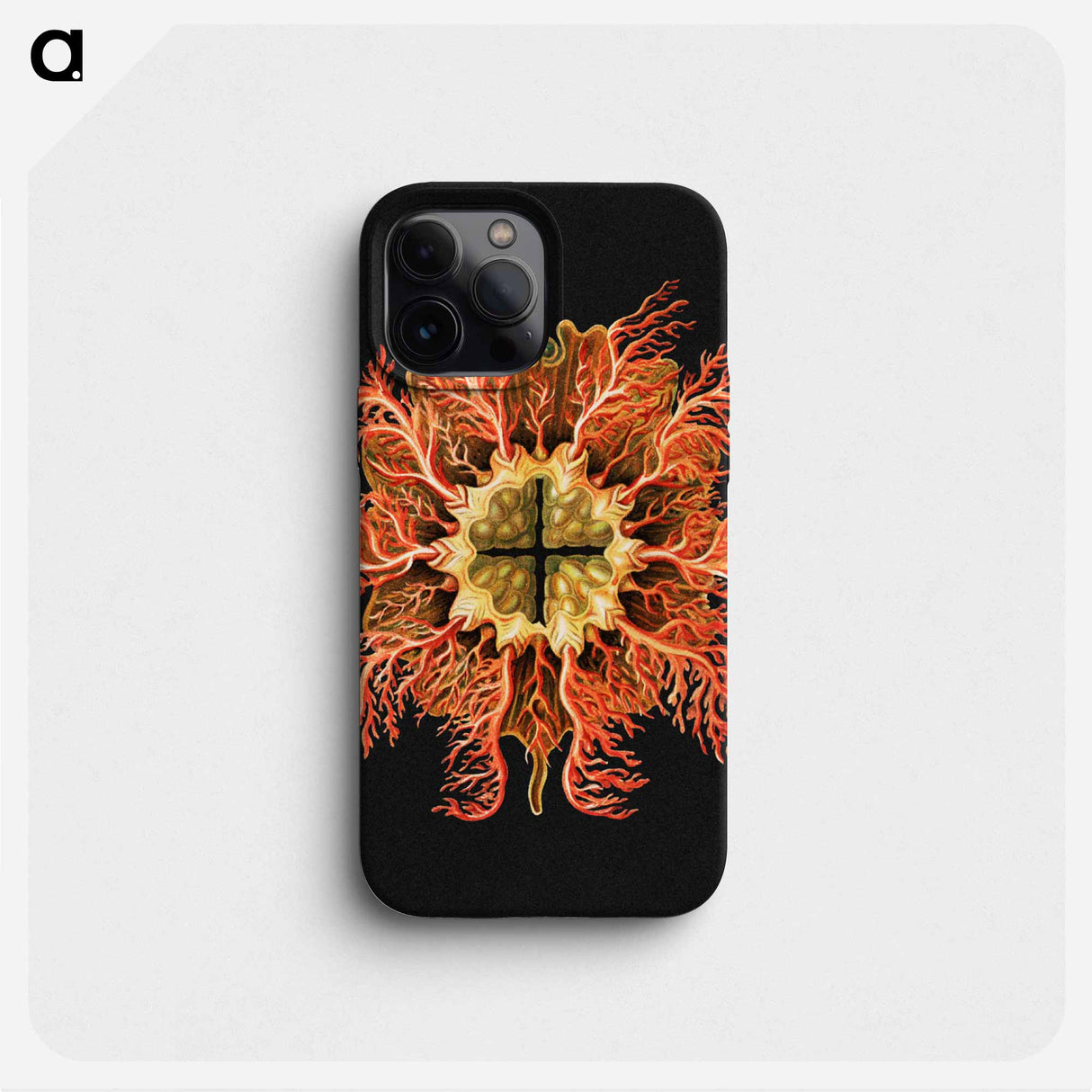 Colorful vintage tunicate marine life illustration - エルンスト ヘッケル Phone Case.