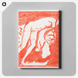 アートパネル-Female nude, Mädchenakt - エルンスト ルートヴィヒ キルヒナー Canvas.
