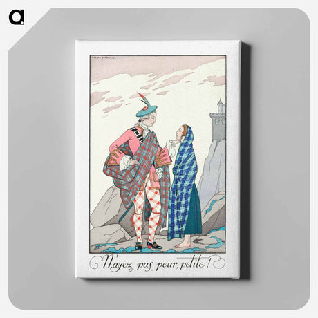 アートパネル-N'ayez pas peur, petite! - ジョージ バービエ Canvas.
