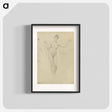 アートポスター-Standing female nude and arm study - グスタフ クリムト Poster.