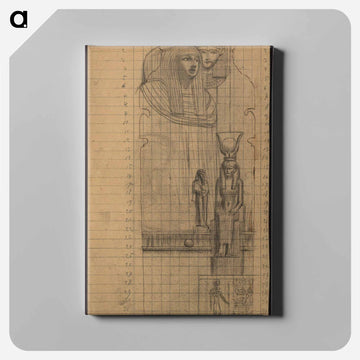 Standing female nude and arm study - グスタフ クリムト Canvas.