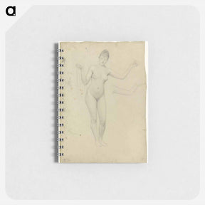 アートメモ帳-Standing female nude and arm study - グスタフ クリムト Memo.