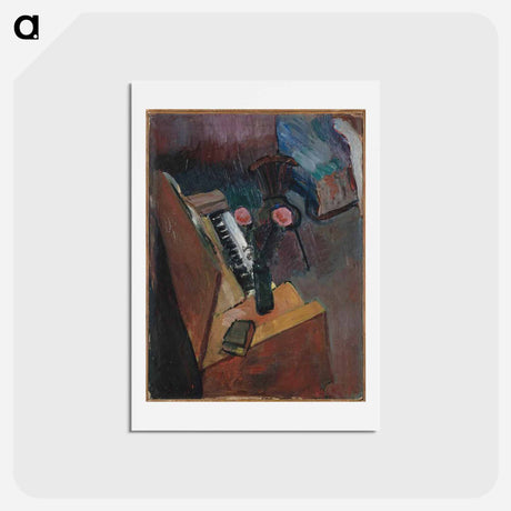 アートポストカード-Interior With Harmonium - アンリ マティス Postcard.