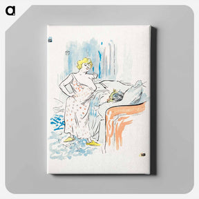 アートパネル-Man and Woman - アンリ ド トゥールーズ ロートレック Canvas.