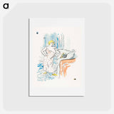 アートポストカード-Man and Woman - アンリ ド トゥールーズ ロートレック Postcard.