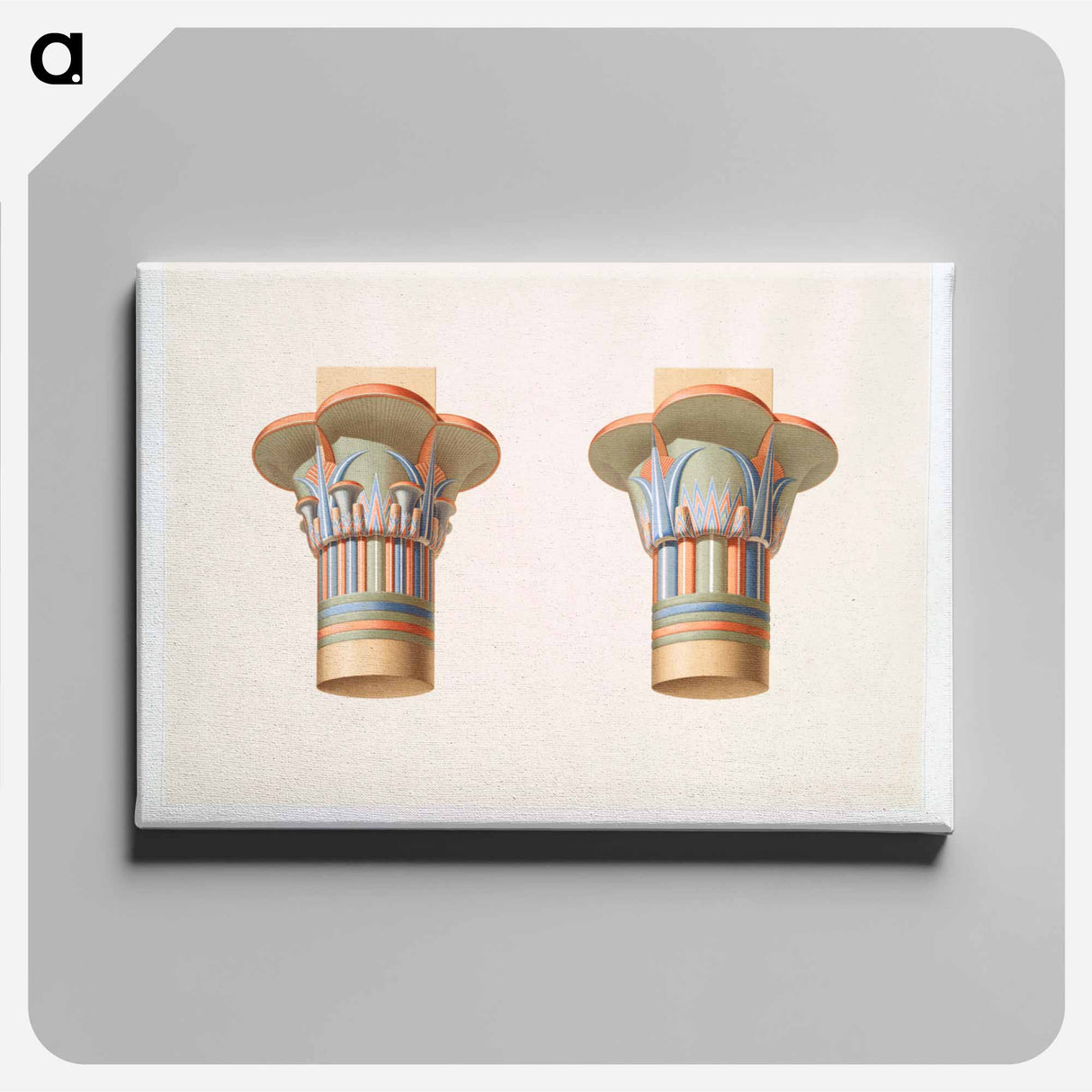 アートパネル-Capitals of the Temple of Isis
 - エジプト美術史 Canvas.