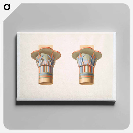 アートパネル-Capitals of the Temple of Isis
 - エジプト美術史 Canvas.