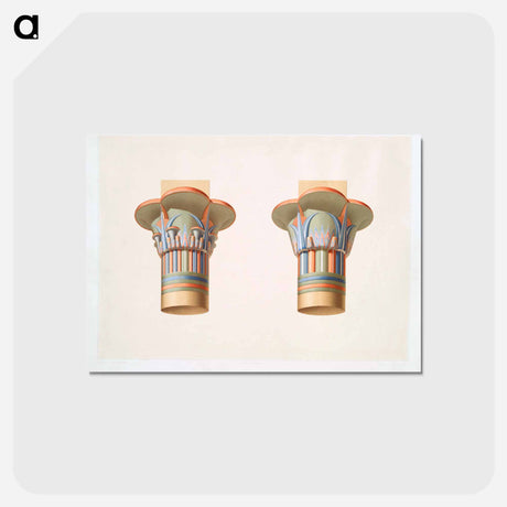 アートポストカード-Capitals of the Temple of Isis
 - エジプト美術史 Postcard.