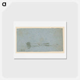 アートポストカード-Boat in Landscape
 - ジョン コンスタブル Postcard.