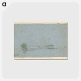アートポストカード-Boat in Landscape
 - ジョン コンスタブル Postcard.