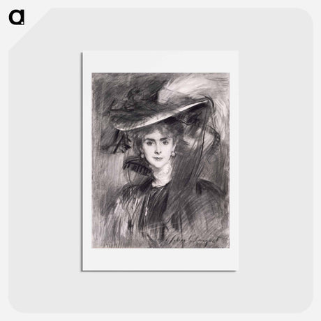 アートポストカード-Portrait of the Baroness de Meyer - ジョン シンガー サージェント Postcard.