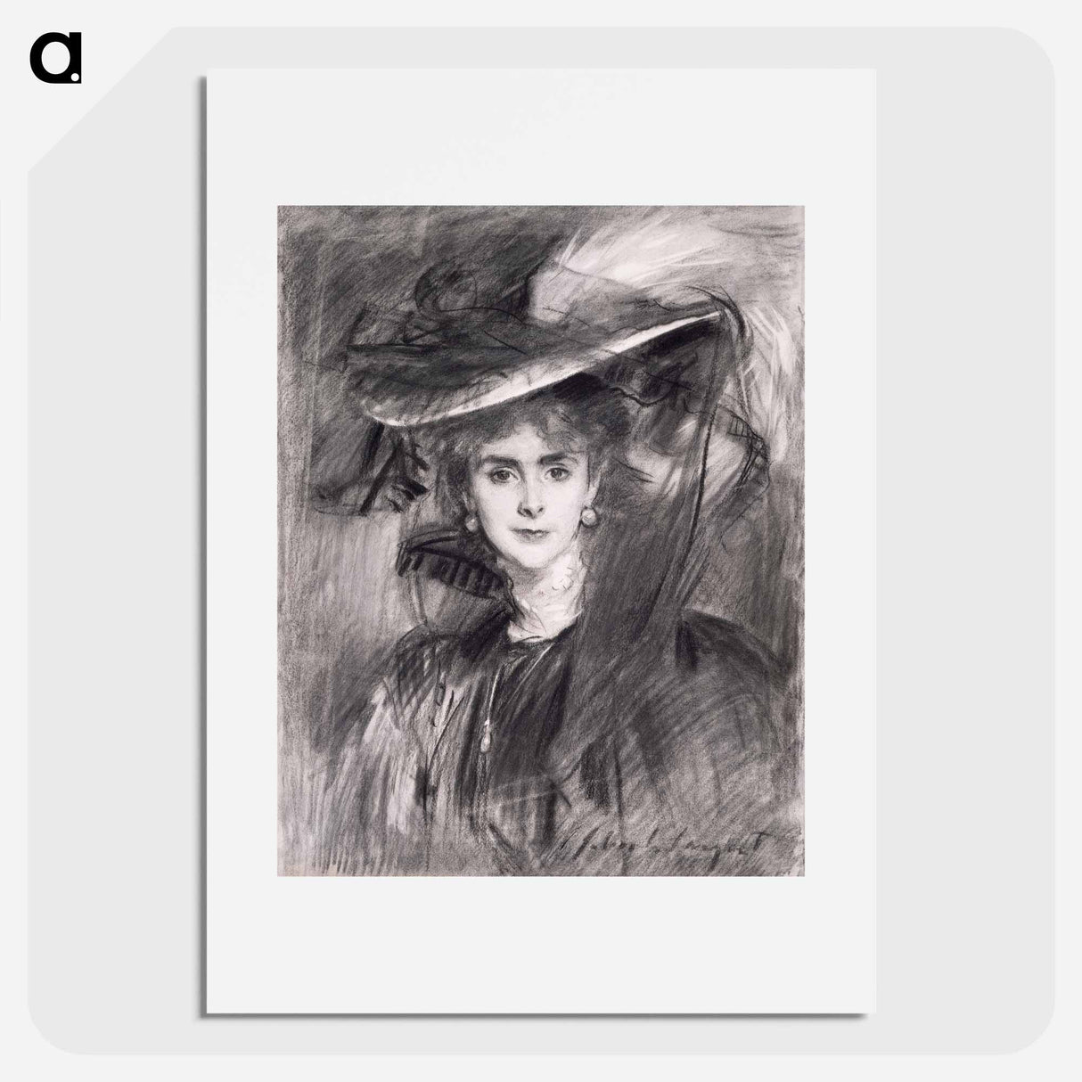 Portrait of the Baroness de Meyer - John Singer Sargent Poster.