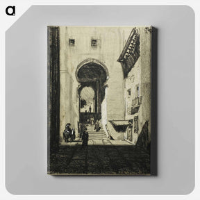 アートパネル-Entrance to Zocodover, Toledo
 - ジョセフ ペネル Canvas.