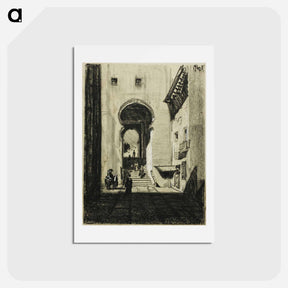 アートポストカード-Entrance to Zocodover, Toledo
 - ジョセフ ペネル Postcard.