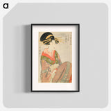 Courtesan Hitomoto of the Daimonjiya - 喜多川 歌麿 Poster.