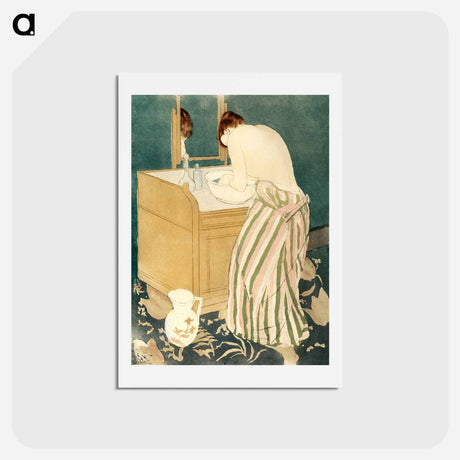 アートポストカード-Woman Bathing - メアリー カサット Postcard.